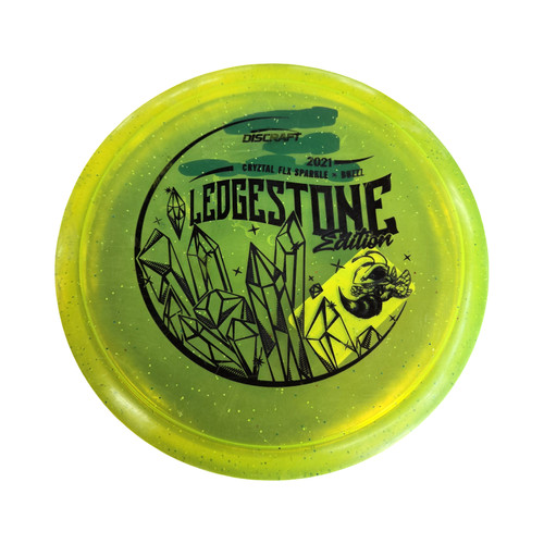 Vist Large View of Product Image Which is Used Discraft BUZZZ LEDGESTONE EDITION 2021 Disc Golf Mid Range Optic Yellow