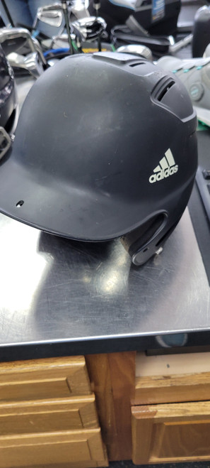 Vist Large View of Product Image Which is Used Adidas 6 3/8 - 7 3/8 Batting Helmet No Mask Black LG