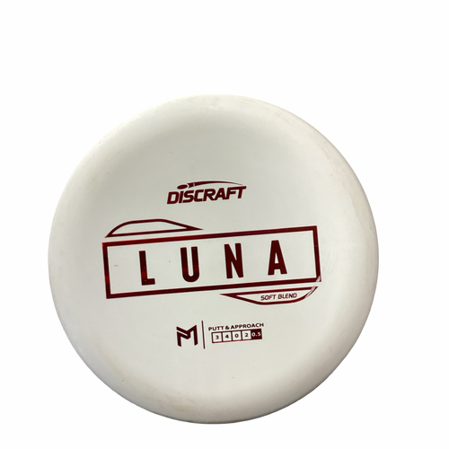 Vist Large View of Product Image Which is Used Discraft LUNA Disc Golf Putter White
