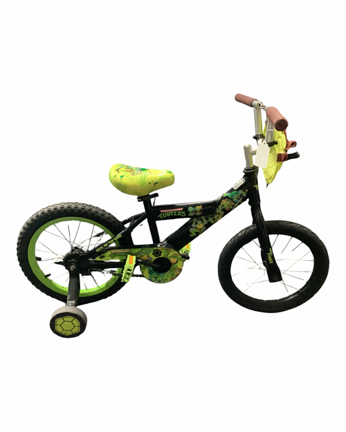 Vist Large View of Product Image Which is Used TMNT Road Bike Boys Black 16"
