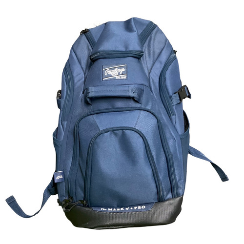 Vist Large View of Product Image Which is Used Rawlings FRANCHISE 2 BB/SB Player Backpack Navy Blue