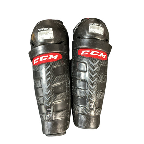 Vist Large View of Product Image Which is Used CCM RBZ Senior Shin Guards Black 14"