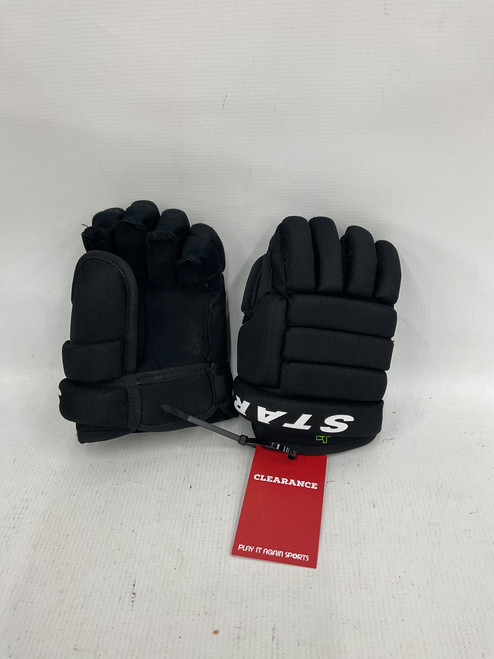 Vist Large View of Product Image Which is Used DALLAS STARS Youth Gloves Black 10"