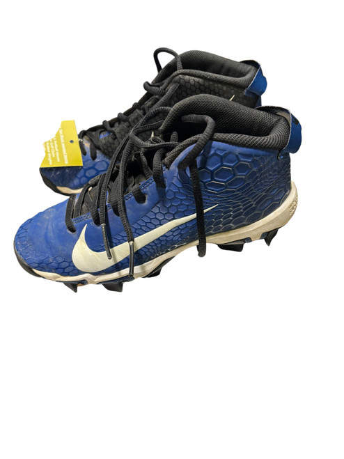 Vist Large View of Product Image Which is Used Nike TROUT 856 BB/SB Cleats White/Black/Royal Junior 03
