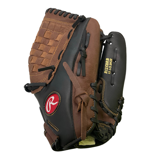 Vist Large View of Product Image Which is Used Rawlings RENEGADE BB/SB Glove RH Throw Brown 12 1/2"