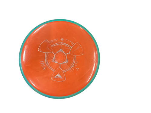 Vist Large View of Product Image Which is Used Axiom NEUTRON HEX Disc Golf Mid Range Orange