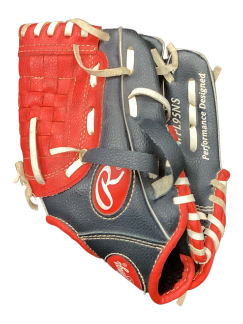 Vist Large View of Product Image Which is Used Rawlings PLAYERS SERIES BB/SB Glove RH Throw Black 10"