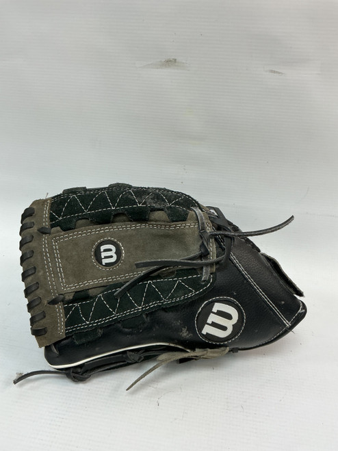 Vist Large View of Product Image Which is Used Wilson A350 BB/SB Glove RH Throw Black 11 1/2"