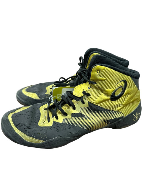 Vist Large View of Product Image Which is Used Asics Wrestling Shoes Black Senior 11.5