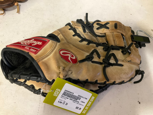 Vist Large View of Product Image Which is Used Rawlings GGE130SPCFB BB/SB First Base RH Throw Tan 13"