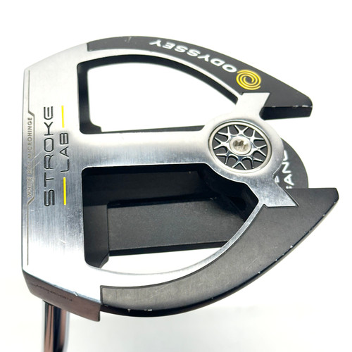 Vist Large View of Product Image Which is Used Odyssey STROKE LAB 2 BALL FANG Mens Putter LH