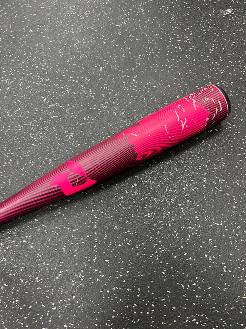 Vist Large View of Product Image Which is Used Demarini VOODOO 2024 PINK High School -3 Bat 32.5/29.5