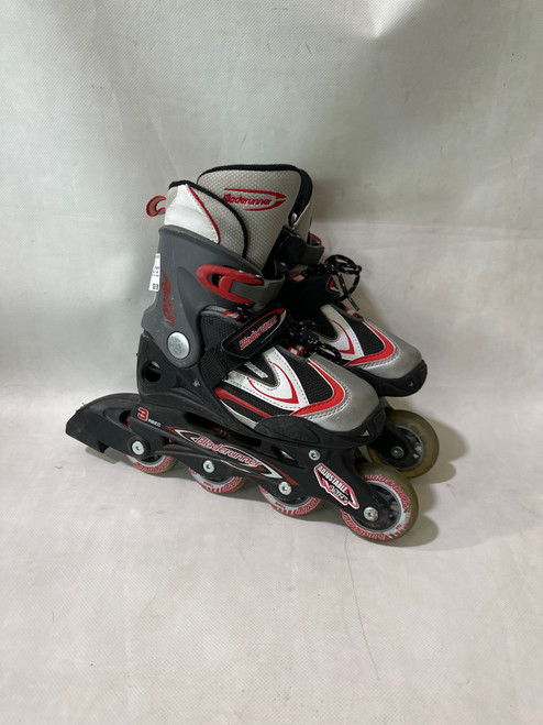 Vist Large View of Product Image Which is Used Bladerunner ADJ 1-4 DASH JR INSKT Junior Rec Fitness Skates Black Adjustable