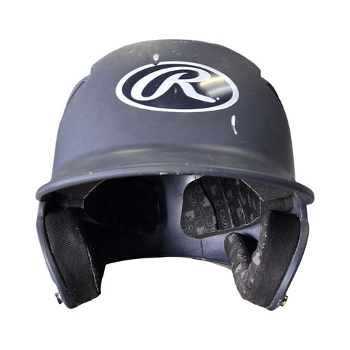 Vist Large View of Product Image Which is Used Rawlings BATTING HELMET 6 3/8-7 1/8 Batting Helmet No Mask Navy Blue One Size