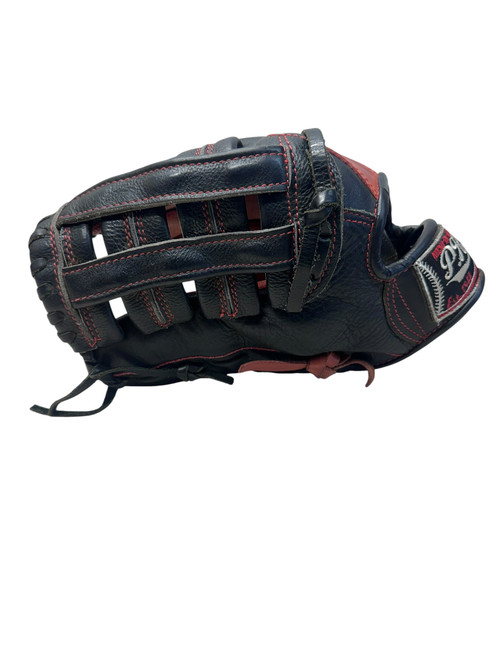 Vist Large View of Product Image Which is Used PH PRO BB/SB Glove LH Throw Black And Red 12"