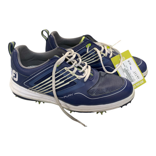 Vist Large View of Product Image Which is Used Foot Joy Mens Golf Shoes Navy Blue Senior 8.5