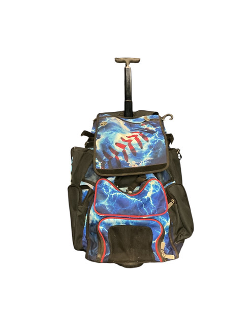 Vist Large View of Product Image Which is Used BoomBah WHEELED BAG BB/SB Player Wheeled Bag White/Red/Navy