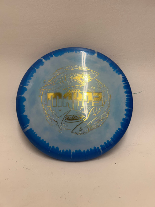 Vist Large View of Product Image Which is Used Innova MAKO 3 Disc Golf Putter Carolina Blue