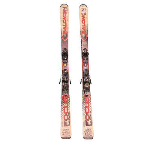 Vist Large View of Product Image Which is Used Salomon FOCUS Mens DH Ski/Binding White 165 cm