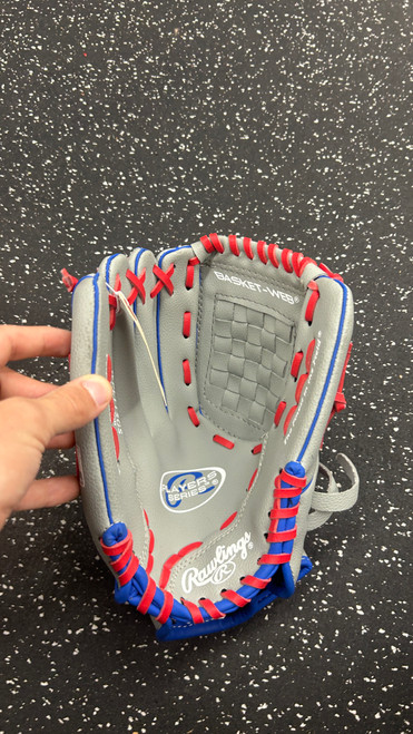 Vist Large View of Product Image Which is Used Rawlings WPL115GS BB/SB Glove LH Throw Grey 11 1/2"