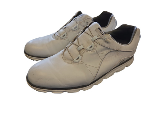 Vist Large View of Product Image Which is Used Foot Joy Mens Golf Shoes White Senior 11.5