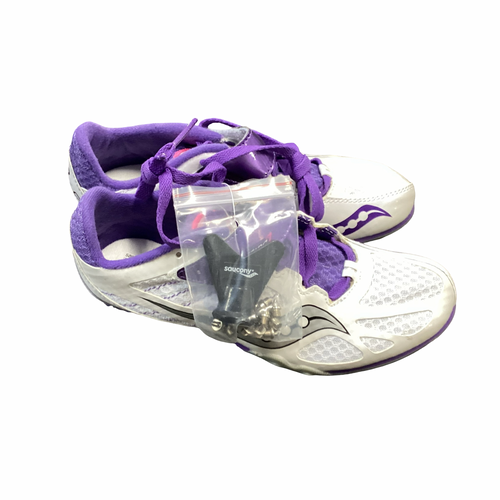 Vist Large View of Product Image Which is Used Saucony Track & Field Cleats Adult Purple Senior 7