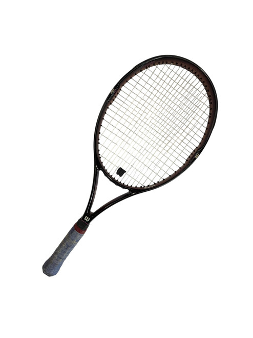 Vist Large View of Product Image Which is Used Wilson PRO STAFF 4.5SI Adult Tennis Racquet Black 4 5/8"