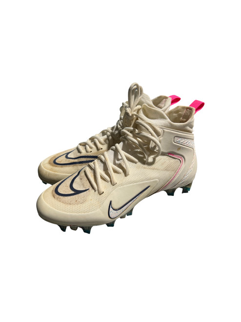 Vist Large View of Product Image Which is Used Nike LAX Cleats Womens White Senior 7