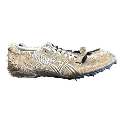 Vist Large View of Product Image Which is Used Asics Track & Field Cleats Adult Grey Senior 11