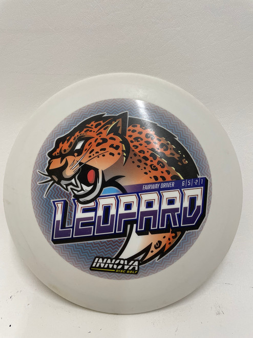 Vist Large View of Product Image Which is Used Innova LEOPARD Disc Golf Mid Range White