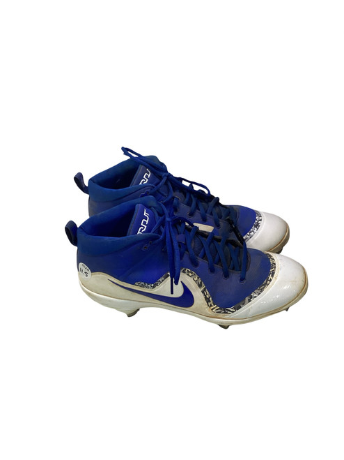 Vist Large View of Product Image Which is Used Nike TROUT BB CLEATS RYL BLUE/WHT BB/SB Cleats Royal Blue Senior 11.5