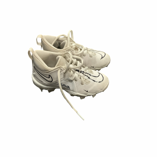 Vist Large View of Product Image Which is Used Nike ALPHA BB/SB Cleats White Youth 12.0