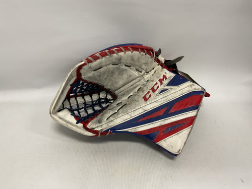 Vist Large View of Product Image Which is Used CCM CCM SR GOALIE CATCHER Senior Goalie Catcher White/Red/Navy