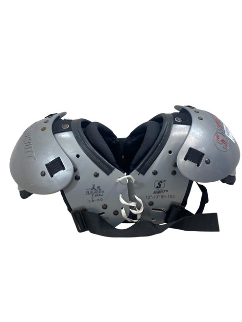 Vist Large View of Product Image Which is Used Schutt 12-13 JR BLOCKER SMALL FB Shoulder Pads Grey SM