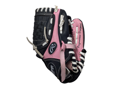 Vist Large View of Product Image Which is Used Rawlings Baseball/Softball Glove Right Hand Throw Pink 8 1/2"