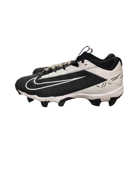 Vist Large View of Product Image Which is Used Nike VAPOR FASTFLEX SZ 8.0 Adult FB Cleats Black And White Senior 8