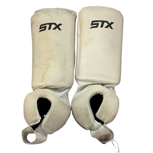 Vist Large View of Product Image Which is Used STX FH SHIN GUARDS FH Shin Guards White 12"