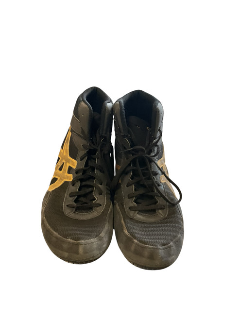 Vist Large View of Product Image Which is Used Asics Wrestling Shoes Black Senior 10.5
