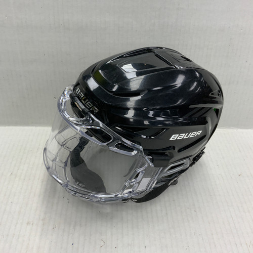 Vist Large View of Product Image Which is Used Bauer HYPERLITE Helmet Full Visor Combo Black S/M