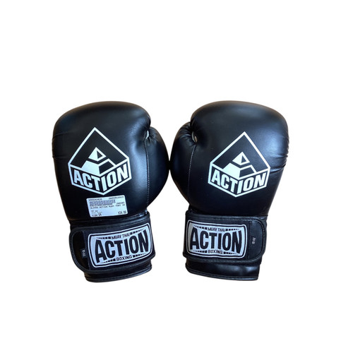 Vist Large View of Product Image Which is Used Boxing Gloves Black SM