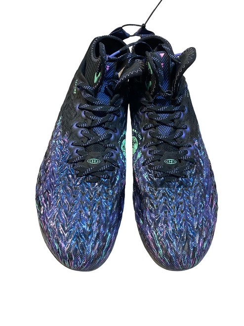 Vist Large View of Product Image Which is Used Under Armour Adult FB Cleats Black Senior 10