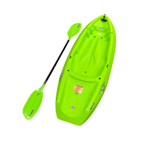 Vist Large View of Product Image Which is Used Lifetime WAVE 60 W/PADDLE Kayak Green 8Ft