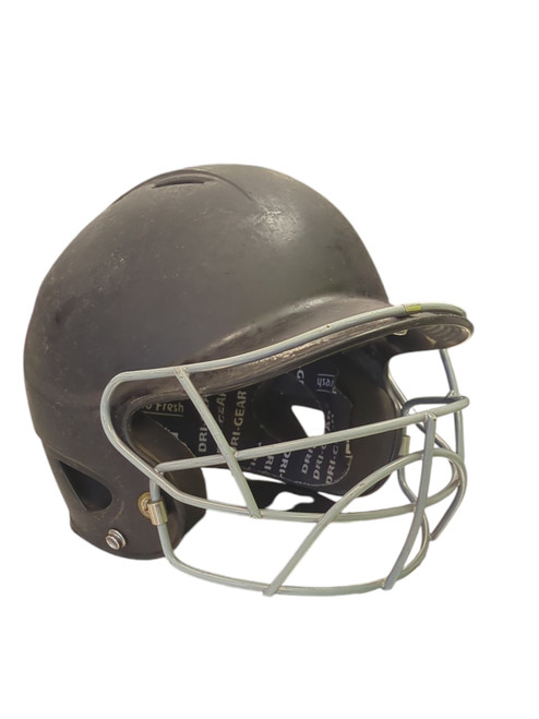 Vist Large View of Product Image Which is Used Champro H4YBL 6 1/2 - 7 1/4 Batting Helmet w/Mask Black MD