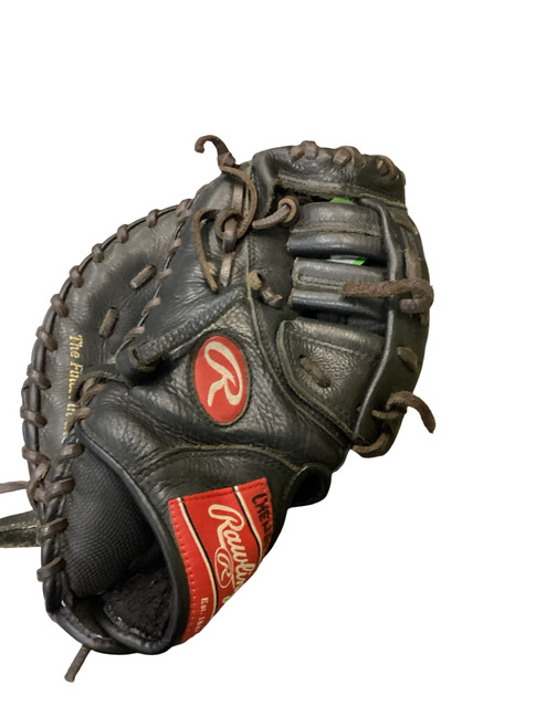 Vist Large View of Product Image Which is Used Rawlings HIGHLIGHT SURE CATCH BB/SB First Base LH Throw Black 11 1/2"