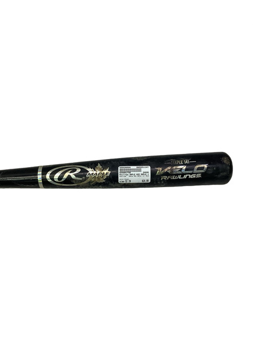 Vist Large View of Product Image Which is Used Rawlings MAPLE ACE MAPLE 141 VELO BB/SB Wood Bat Black 32"