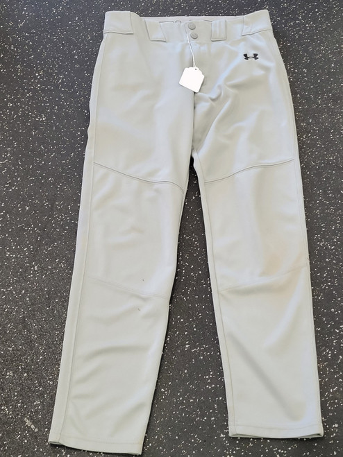 Vist Large View of Product Image Which is Used Under Armour BASEBALL PANTS BB/SB Pant Boys Grey XL