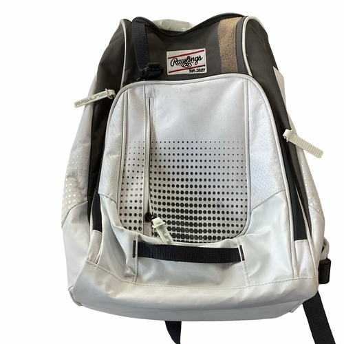 Vist Large View of Product Image Which is Used Rawlings BACKPACK BB/SB Player Carry Bag White