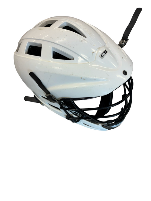 Vist Large View of Product Image Which is Used Cascade CS Lacrosse Helmet White MD