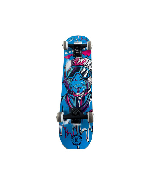 Vist Large View of Product Image Which is Used Madd Gear SKI MONKEY Complete Skateboard Royal Blue Regular