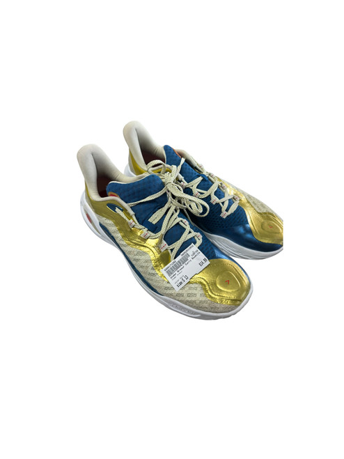 Vist Large View of Product Image Which is Used Under Armour Basketball Shoes M Gold Senior 13
